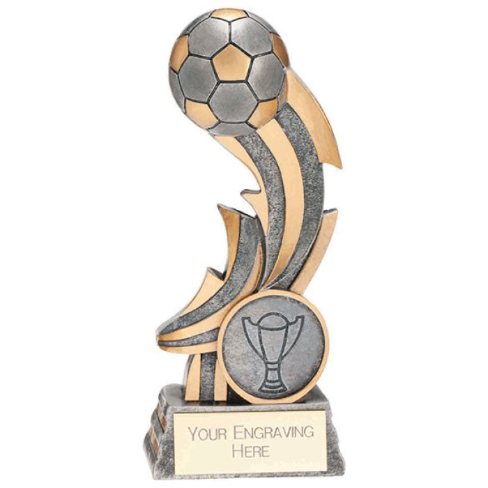 **SPECIAL BUY** THUNDERBOLT FOOTBALL TROPHY - 12.5CM 